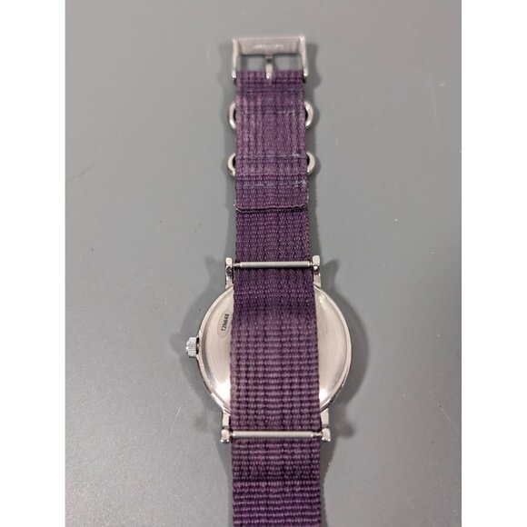 Timex Weekender Indigo Watch 38mm Face Purple Fabric Strap Casual Style - Picture 7 of 9